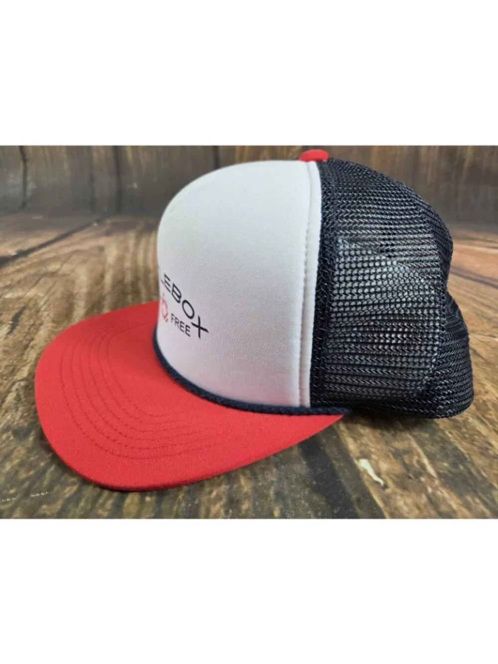 Turtlebox Red White Blue Trucker Hat Cap One Size Adjustable Mesh Back Live Free